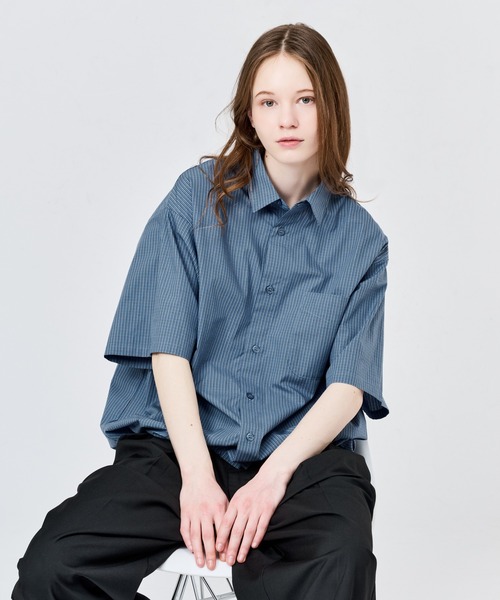 MICRO CHECK S/S SHIRT / マイクロチェックS/Sシャツ（シャツ/ブラウス