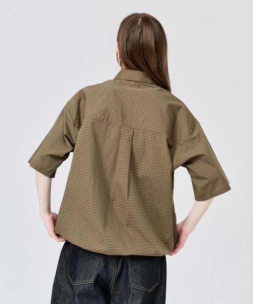 WETTEMPT(ウィテンプト)の「MICRO CHECK S/S SHIRT / マイクロチェックS/Sシャツ(シャツ/ブラウス・メンズ・ブルー/ネイビー/ブラウン・SMALL/MEDIUM/LARGE)」の8枚目の写真