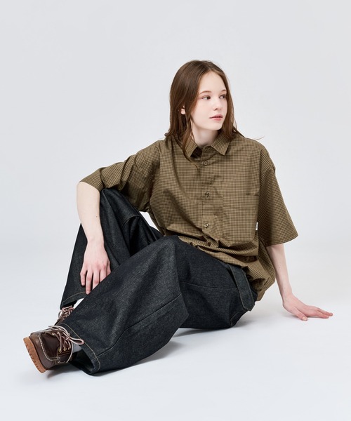 WETTEMPT(ウィテンプト)の「MICRO CHECK S/S SHIRT / マイクロチェックS/Sシャツ(シャツ/ブラウス・メンズ・ブルー/ネイビー/ブラウン・SMALL/MEDIUM/LARGE)」の15枚目の写真