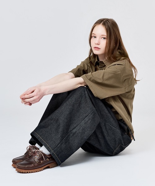 WETTEMPT(ウィテンプト)の「MICRO CHECK S/S SHIRT / マイクロチェックS/Sシャツ(シャツ/ブラウス・メンズ・ブルー/ネイビー/ブラウン・SMALL/MEDIUM/LARGE)」の16枚目の写真