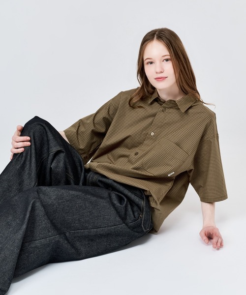 WETTEMPT(ウィテンプト)の「MICRO CHECK S/S SHIRT / マイクロチェックS/Sシャツ(シャツ/ブラウス・メンズ・ブルー/ネイビー/ブラウン・SMALL/MEDIUM/LARGE)」の17枚目の写真