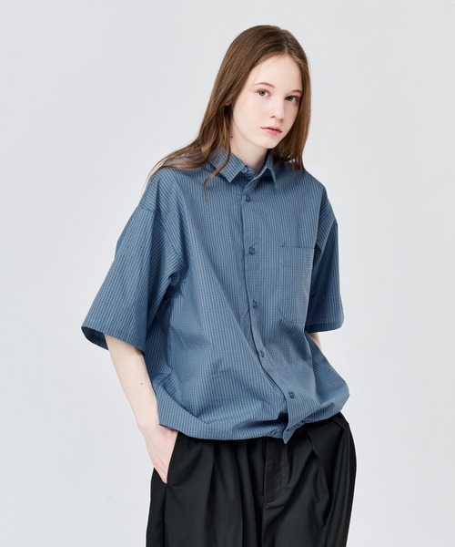 WETTEMPT(ウィテンプト)の「MICRO CHECK S/S SHIRT / マイクロチェックS/Sシャツ(シャツ/ブラウス・メンズ・ブルー/ネイビー/ブラウン・SMALL/MEDIUM/LARGE)」の22枚目の写真