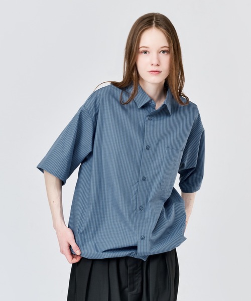 WETTEMPT(ウィテンプト)の「MICRO CHECK S/S SHIRT / マイクロチェックS/Sシャツ(シャツ/ブラウス・メンズ・ブルー/ネイビー/ブラウン・SMALL/MEDIUM/LARGE)」の21枚目の写真
