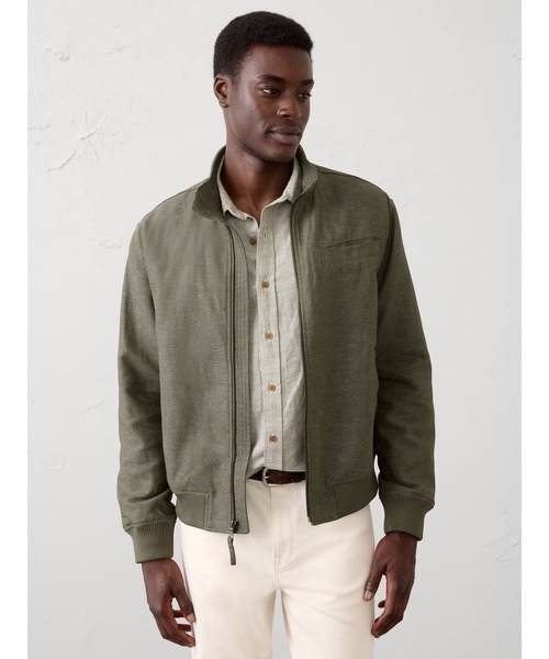 セール】BANANA REPUBLIC FACTORY STORE リネンブレンド ボンバー