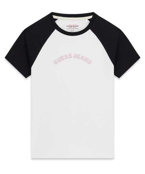 GUESS JEANS(ゲスジーンズ)の「GUESS JEANS SLIM Raglan Piping Tee Tシャツ ロゴTシャツ(Tシャツ/カットソー・レディース・ライトブルー/ホワイト/ブラック・SMALL/X-SMALL/LARGE/MEDIUM)」の14枚目の写真