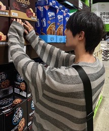 COSYHARU（コシハル）の「ボーダールーズシアーニット（ニット/セーター）」