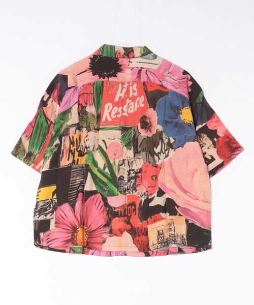 Desigual(デシグアル)の「フローラルグラフィックオープンカラー半袖シャツ(シャツ/ブラウス・レディース・レッド・XL/M/S/L/XS)」の2枚目の写真