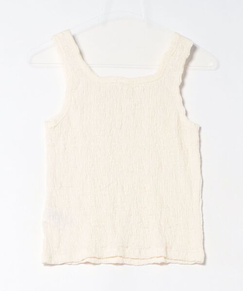 LOWRYS FARM（ローリーズファーム）の「シャーリングタンク 657697（タンクトップ・レディース・ブラック/アイボリー/ホワイト・FREE）」の14枚目の写真