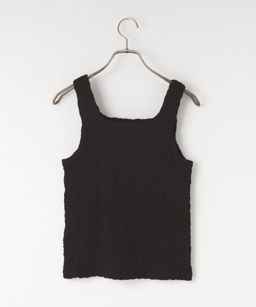 LOWRYS FARM（ローリーズファーム）の「シャーリングタンク 657697（タンクトップ・レディース・ブラック/アイボリー/ホワイト・FREE）」の11枚目の写真