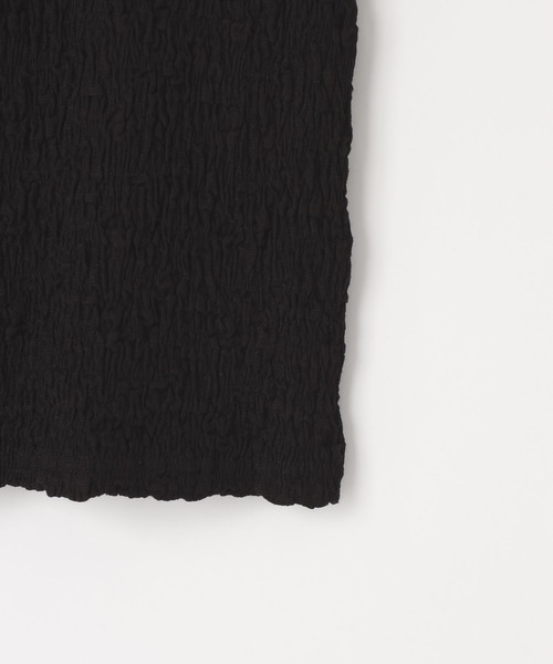 LOWRYS FARM（ローリーズファーム）の「シャーリングタンク 657697（タンクトップ・レディース・ブラック/アイボリー/ホワイト・FREE）」の5枚目の写真