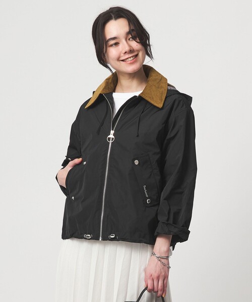 Barbour（バブアー）の「【WEB限定】＜Barbour＞Weaver シャワープルーフ ジャケット（カバーオール・レディース・オリーブ/ブラック・34）」の3枚目の写真