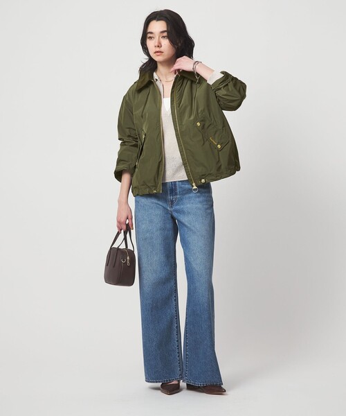 Barbour（バブアー）の「【WEB限定】＜Barbour＞Weaver シャワープルーフ ジャケット（カバーオール・レディース・オリーブ/ブラック・34）」の11枚目の写真