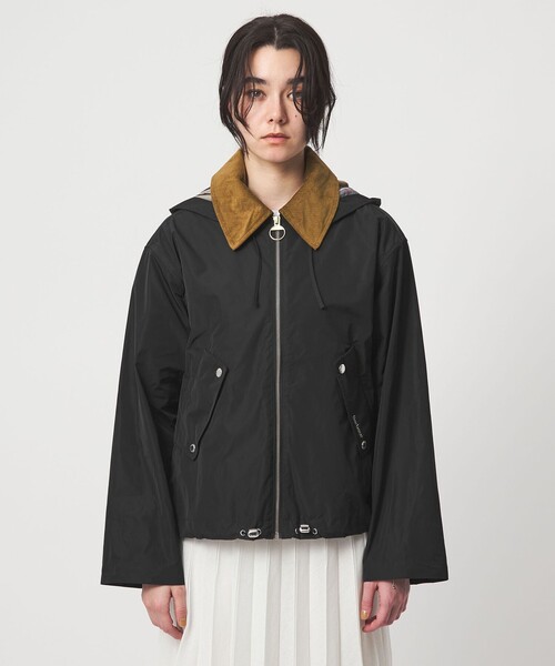 Barbour（バブアー）の「【WEB限定】＜Barbour＞Weaver シャワープルーフ ジャケット（カバーオール・レディース・オリーブ/ブラック・34）」の12枚目の写真