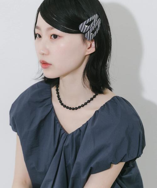 SMELLY（スメリー）の「ステンレスブラックウッドビーズネックレス（ネックレス・レディース・ブラック・-）」の5枚目の写真