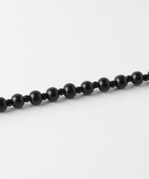SMELLY（スメリー）の「ステンレスブラックウッドビーズネックレス（ネックレス・レディース・ブラック・-）」の7枚目の写真