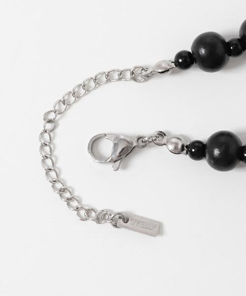 SMELLY（スメリー）の「ステンレスブラックウッドビーズネックレス（ネックレス・レディース・ブラック・-）」の8枚目の写真