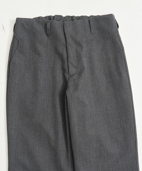 CONZ（コンズ）の「trim fit trousers straight/新型パンツ/セットアップ/NVRFRGT（スラックス・メンズ・ダークグレー/ブラック/ストライプ・3/2/1）」の4枚目の写真