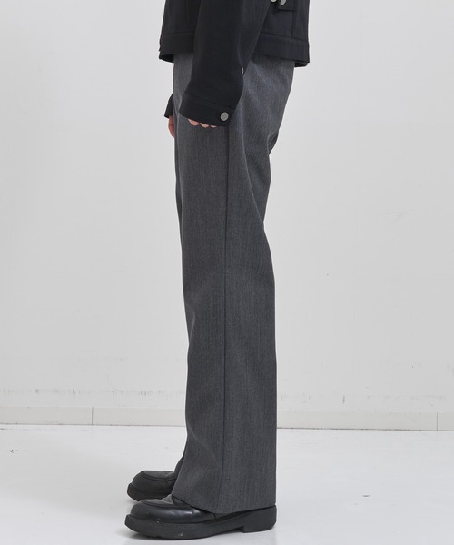 CONZ（コンズ）の「trim fit trousers straight/新型パンツ/セットアップ/NVRFRGT（スラックス・メンズ・ダークグレー/ブラック/ストライプ・3/2/1）」の15枚目の写真
