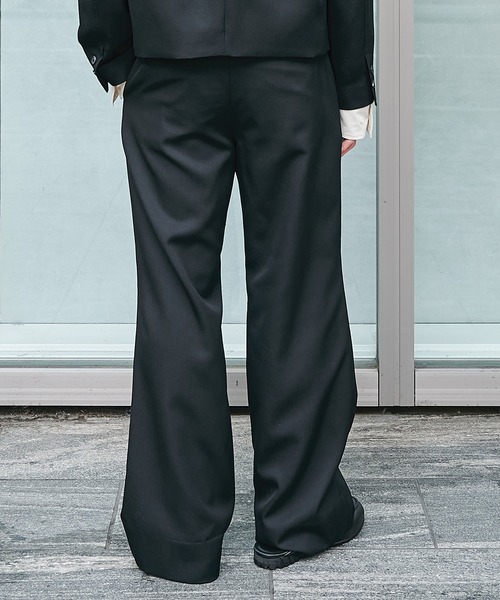 CONZ（コンズ）の「trim fit trousers straight/新型パンツ/セットアップ/NVRFRGT（スラックス・メンズ・ダークグレー/ブラック/ストライプ・3/2/1）」の21枚目の写真