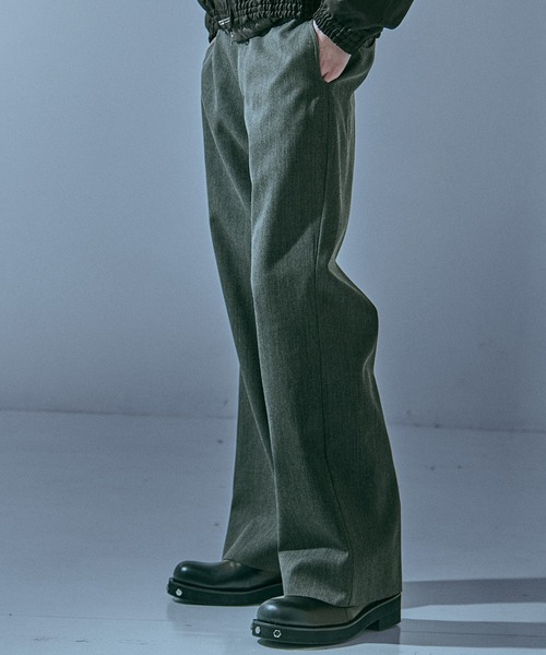 CONZ（コンズ）の「trim fit trousers straight/新型パンツ/セットアップ/NVRFRGT（スラックス・メンズ・ダークグレー/ブラック/ストライプ・3/2/1）」の10枚目の写真