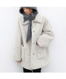 ATELIER NAIN(�A�g���G�i�C��)��(CT-1469)FLUFFY HALF FUR COAT(�_�b�t���R�[�g)