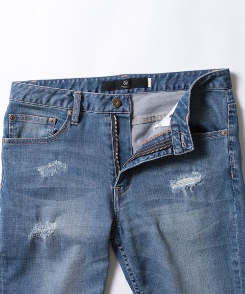 BEAUTY&YOUTH UNITED ARROWS（ビューティーアンドユースユナイテッドアローズ）の「【WEB限定】bｙ ∴ クラッシュデニム スキニー パンツ ◆（デニムパンツ・メンズ・ブラック/ネイビー/コバルトブルー・MEDIUM/LARGE/SMALL）」の15枚目の写真