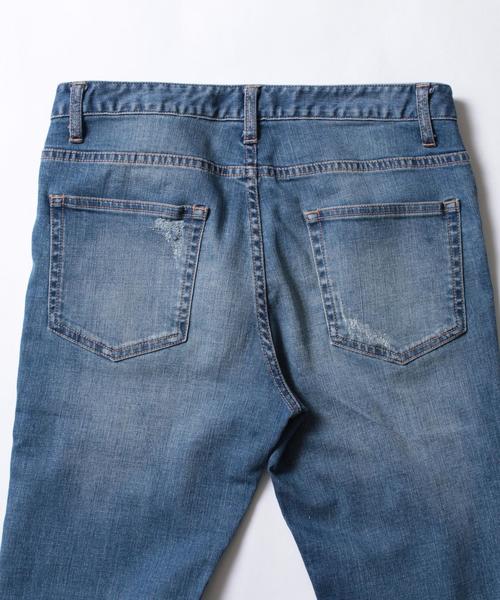 BEAUTY&YOUTH UNITED ARROWS（ビューティーアンドユースユナイテッドアローズ）の「【WEB限定】bｙ ∴ クラッシュデニム スキニー パンツ ◆（デニムパンツ・メンズ・ブラック/ネイビー/コバルトブルー・MEDIUM/LARGE/SMALL）」の16枚目の写真