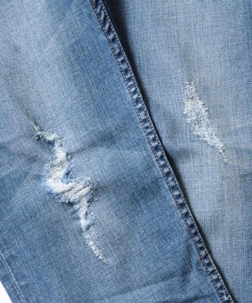 BEAUTY&YOUTH UNITED ARROWS（ビューティーアンドユースユナイテッドアローズ）の「【WEB限定】bｙ ∴ クラッシュデニム スキニー パンツ ◆（デニムパンツ・メンズ・ブラック/ネイビー/コバルトブルー・MEDIUM/LARGE/SMALL）」の9枚目の写真