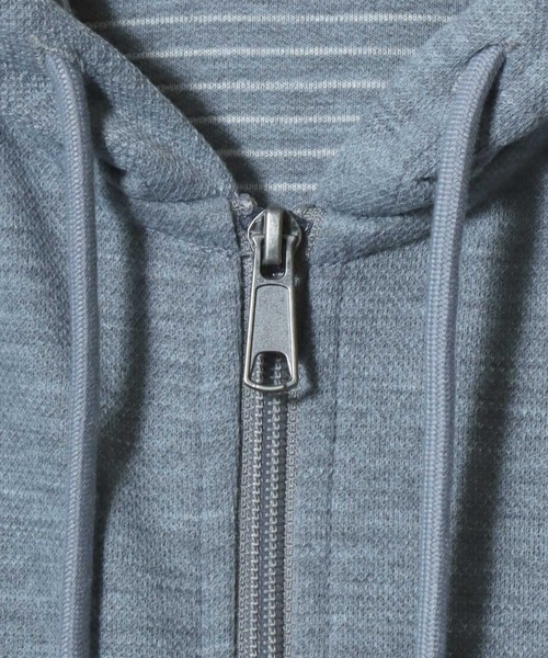 ANPAS(アンパス)の「Full-Zip 3/4-Sleeve Hoodie with Inner Stripe Lining/裏ボーダー七分袖ドライフルジップパーカー 吸汗速乾 メンズ レディース ユニセックス 7分袖(パーカー・メンズ・ベージュ/ネイビー/ブラック/グレー・M/L/XL)」の21枚目の写真