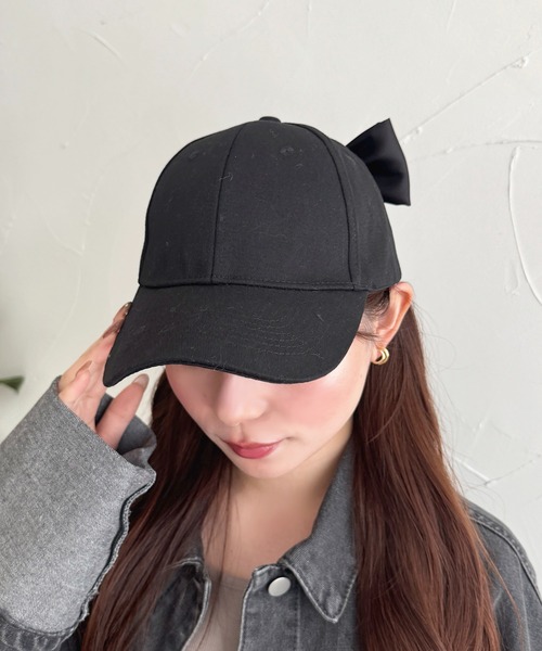 apres jour(アプレジュール)の「【apres jour×ARIAZ】ビッグリボンヘアキャップ(キャップ・レディース・ホワイト/ブラック・FREE)」の5枚目の写真