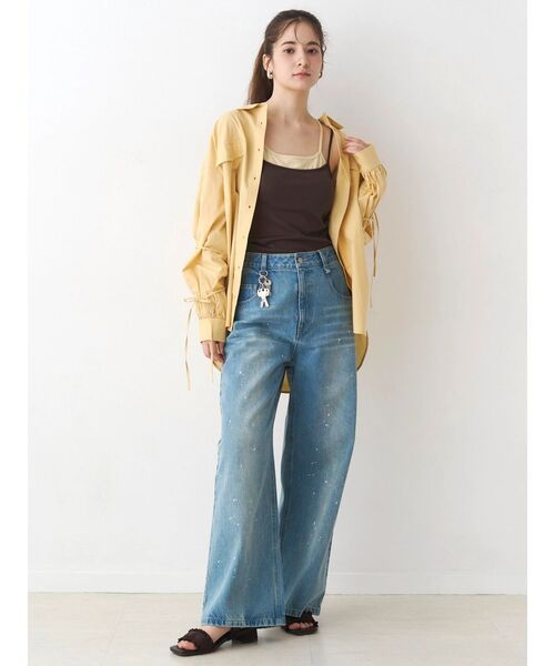 CALNAMUR（カルナムール）の「キーチャームデニムパンツ（デニムパンツ・レディース・ブラック/ブルー・SMALL/MEDIUM）」の20枚目の写真
