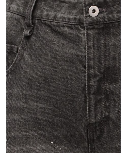 CALNAMUR(カルナムール)の「キーチャームデニムパンツ(デニムパンツ・レディース・ブラック/ブルー・SMALL/MEDIUM)」の4枚目の写真
