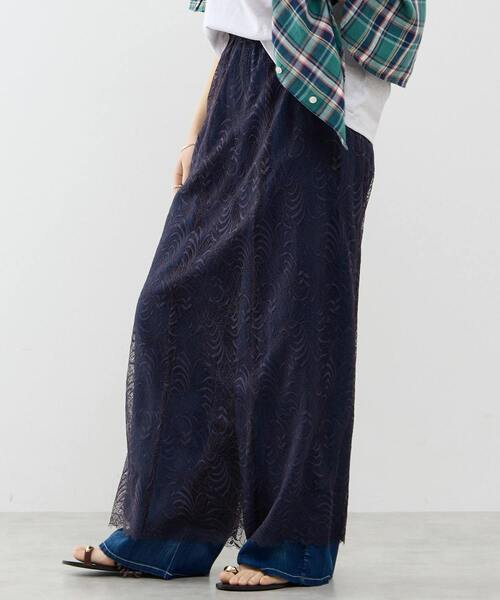 SOFFITTO(ソフィット)の「レーススカート(スカート・レディース・クリーム/ネイビー・FREE)」の11枚目の写真