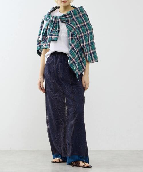 SOFFITTO(ソフィット)の「レーススカート(スカート・レディース・クリーム/ネイビー・FREE)」の13枚目の写真