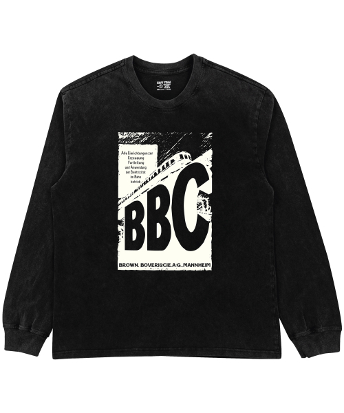 NAVYTEAM（ネイビーチーム）の「BBC ピグメントダイロングTシャツ（Tシャツ/カットソー・レディース・ブラック×グレー/ブラック×ホワイト・1/2/3）」の3枚目の写真
