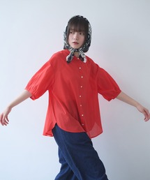 bulle de savon | 80アキハボイル バンドカラーブラウス(シャツ/ブラウス)
