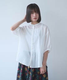 bulle de savon | 80アキハボイル バンドカラーブラウス(シャツ/ブラウス)