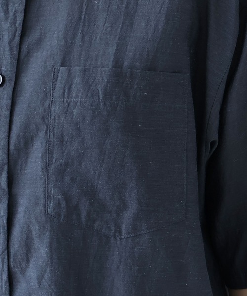 yuni(ユニ )の「Ra/R/Ny oversized plain half sleeves shirt(シャツ/ブラウス・レディース・ライラック/チャコールグレー・FREE)」の20枚目の写真