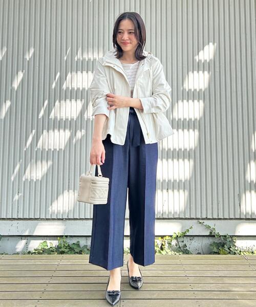 couture brooch(クチュールブローチ)の「【洗える・S-LL】マリン風アソート釦 シャンブレーワイドパンツ(その他パンツ・レディース・ネイビー/ブルー系5/ライトブルー/ネイビー系5・36/38/40/42)」の21枚目の写真