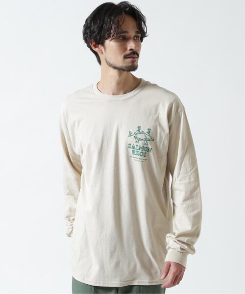 MANASTASH（マナスタッシュ）の「MANASTASH/マナスタッシュ/CiTee L/S SALMON/サーモン（Tシャツ/カットソー・メンズ・ベージュ/オレンジ・M/XL/L）」の6枚目の写真