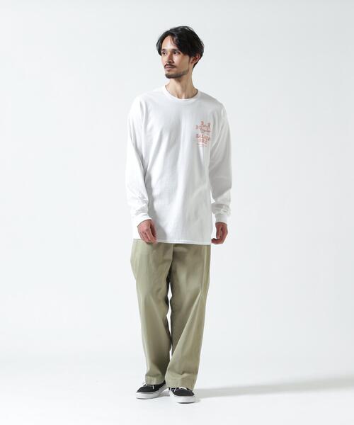 MANASTASH（マナスタッシュ）の「MANASTASH/マナスタッシュ/CiTee L/S SALMON/サーモン（Tシャツ/カットソー・メンズ・ベージュ/オレンジ・M/XL/L）」の12枚目の写真
