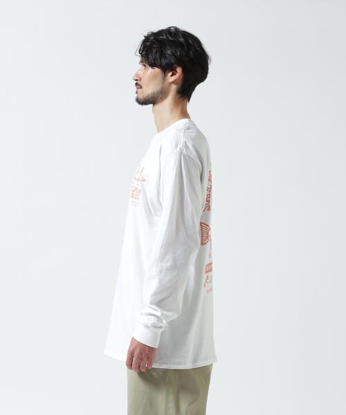 MANASTASH（マナスタッシュ）の「MANASTASH/マナスタッシュ/CiTee L/S SALMON/サーモン（Tシャツ/カットソー・メンズ・ベージュ/オレンジ・M/XL/L）」の13枚目の写真