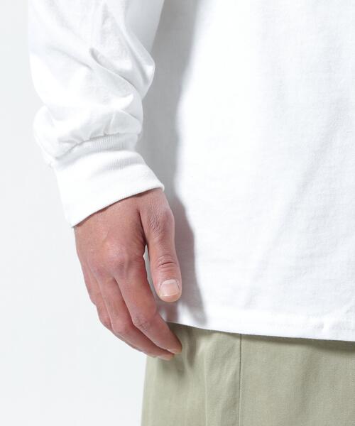 MANASTASH（マナスタッシュ）の「MANASTASH/マナスタッシュ/CiTee L/S SALMON/サーモン（Tシャツ/カットソー・メンズ・ベージュ/オレンジ・M/XL/L）」の17枚目の写真