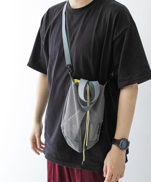 EKAL(エカル)の「TINY GARDEN PRODUCTS ストロール2WAYメッシュバッグ(ハンドバッグ・レディース・ブラック/グレー・ONE)」の16枚目の写真