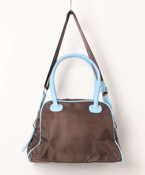 ammy.（エイミードット）の「【 ammy. / エイミードット 】 ナイロン コンビ 2WAY ボストン バッグ（ボストンバッグ・レディース・ブラウン/ブラック・FREE）」の6枚目の写真