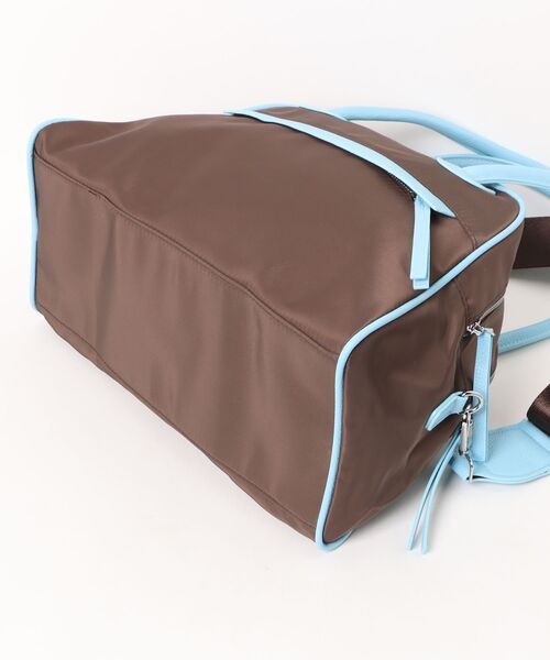 ammy.（エイミードット）の「【 ammy. / エイミードット 】 ナイロン コンビ 2WAY ボストン バッグ（ボストンバッグ・レディース・ブラウン/ブラック・FREE）」の5枚目の写真