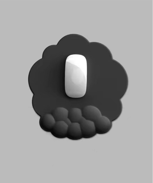 ammy.(エイミードット)の「【 ammy. / エイミードット 】 リストサポート付き ふわふわ 雲 マウスパッド(PCグッズ・レディース・ホワイト/ピンク/ブラック・FREE)」の2枚目の写真