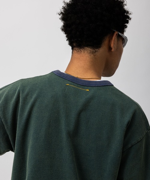 UNION（UNION TOKYO）（ユニオン）の「UNION TOKYO BIG LOGO RINGER TEE ユニオントーキョー Tシャツ（Tシャツ/カットソー・メンズ・グリーン/ダークブラウン・XL/L/M/S）」の11枚目の写真