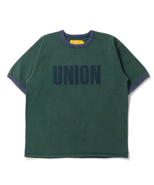UNION（UNION TOKYO）（ユニオン）の「UNION TOKYO BIG LOGO RINGER TEE ユニオントーキョー Tシャツ（Tシャツ/カットソー・メンズ・グリーン/ダークブラウン・XL/L/M/S）」の12枚目の写真