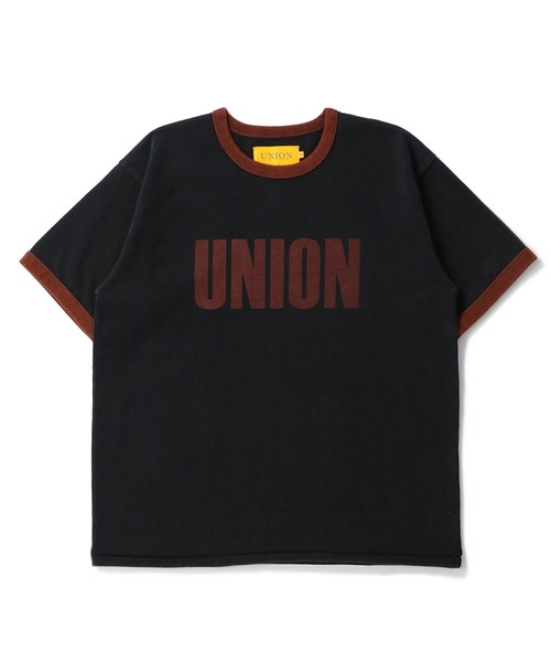 UNION（UNION TOKYO）（ユニオン）の「UNION TOKYO BIG LOGO RINGER TEE ユニオントーキョー Tシャツ（Tシャツ/カットソー・メンズ・グリーン/ダークブラウン・XL/L/M/S）」の13枚目の写真